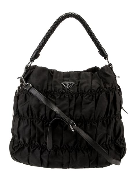 prada tessuto gaufre hobo bag|prada hobo.